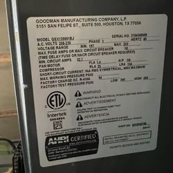 Goodman ac unit .
