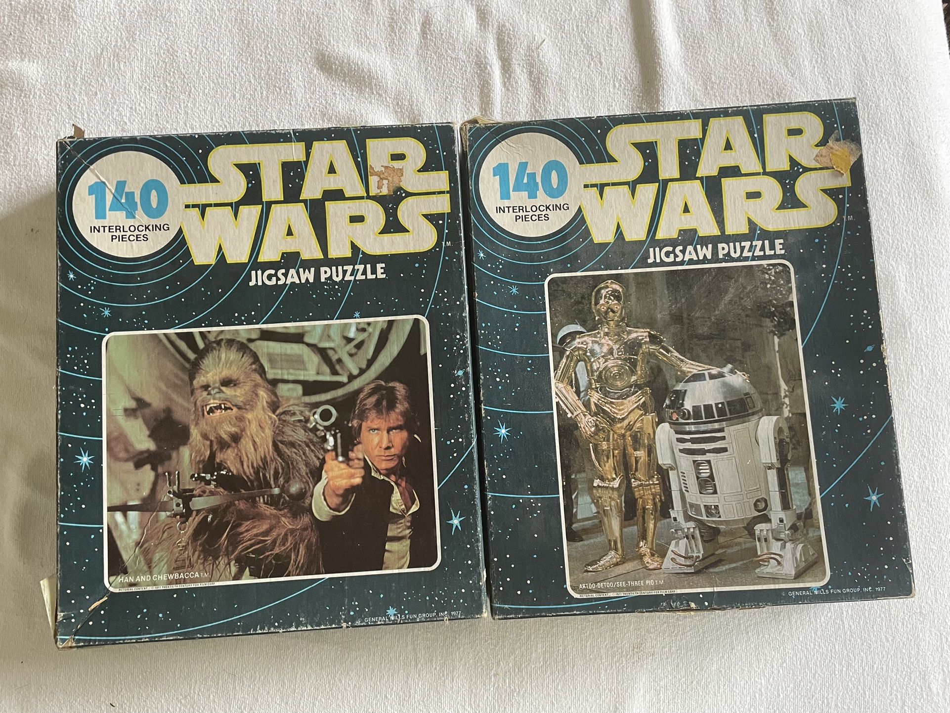 Pair Of 1977 Kenner Star Wars 140 Pc Puzzles