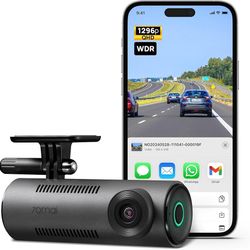 70mai Dash Cam M310, Dash Camera for Cars 1296P QHD, Smart Dash Cam Front Built in WiFi, 130° Wide-Angle FOV, WDR, Night Vision, iOS/Android Mobile Ap