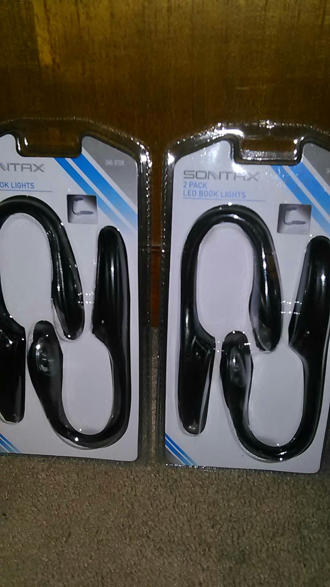 LED Book Lights! Twin pks. New