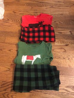 Boys kids pajamas size 4 2 sets