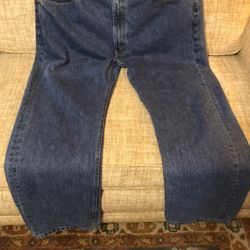 Levi’s 505 Blue Jeans, Red Tag. Size 44 x 32 in Great, Used Condition!