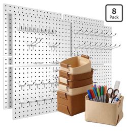 Pegboard Metal Organizer 8 Pack