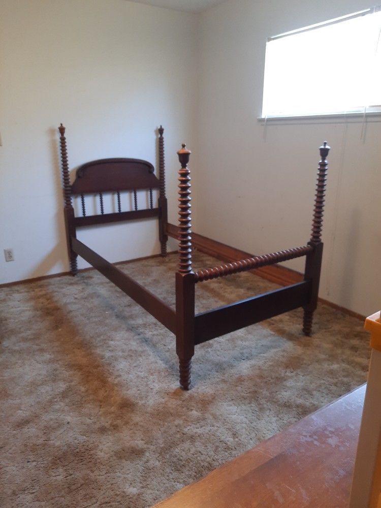 Antique Jenny Lind Spool Bed Twin Size