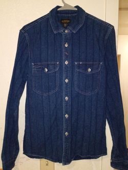 Size small CPO Provisions Denim Button-Up Shirt