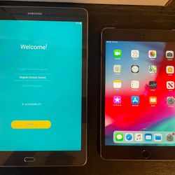 Lot Of 2 - Ipad Mini 4 & Samsung Tab A 10inch