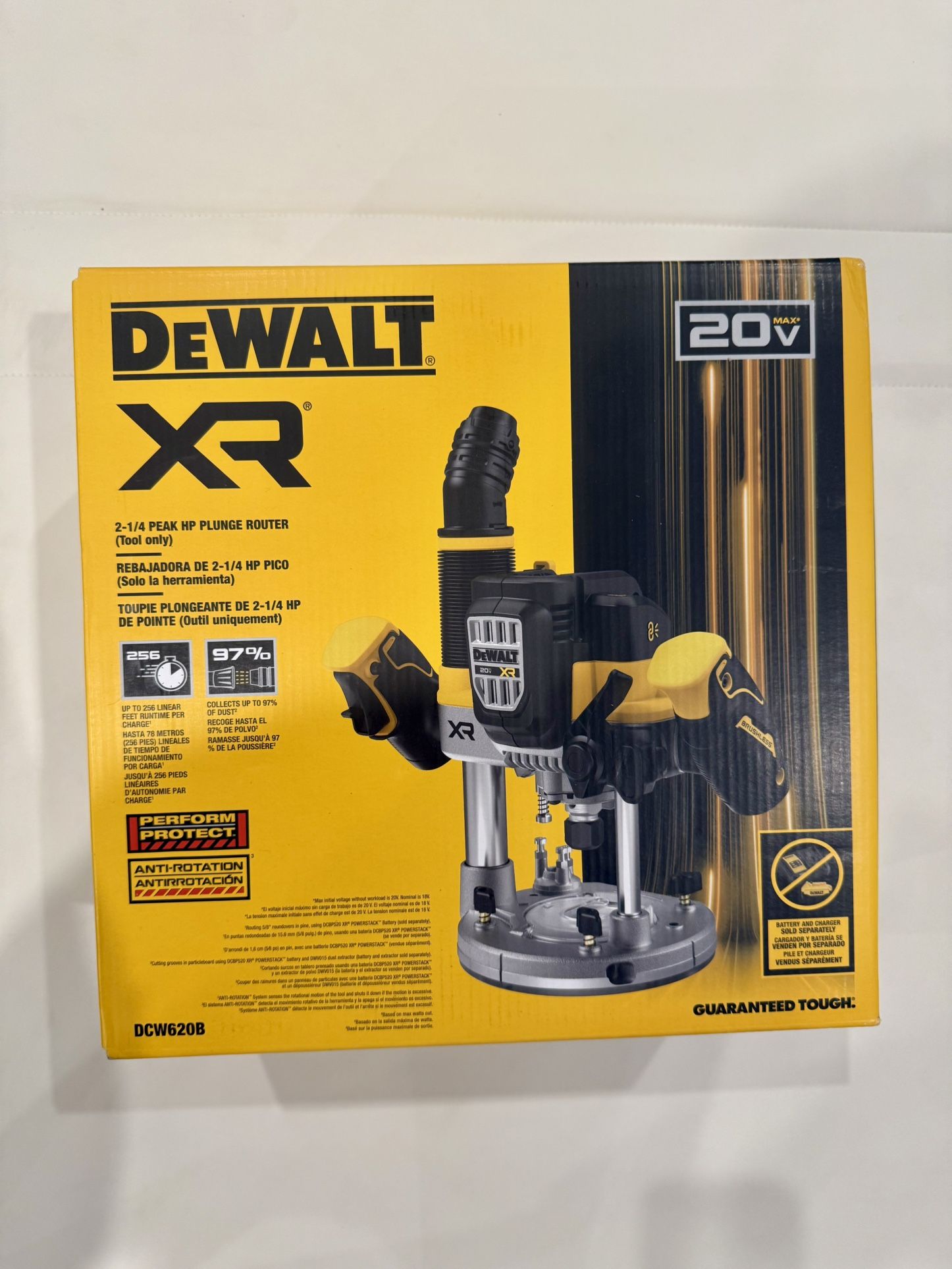 DeWALT 20V XR 2-1/4 Peak HP Plunge Router (BRAND NEW!)