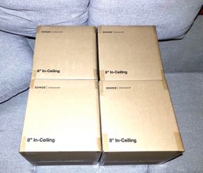 4Pairs of Sonos 8” In-Ceiling Architecture Speakers Brand New Sealed Include Warranty 8x Speakers. Model:  INCL8WW1