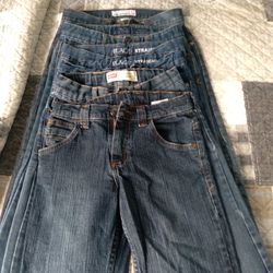 Six Pairs Of Size 10 Boys Jeans Levi's Wrangler