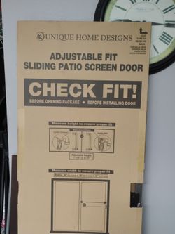 Sliding patio screen door