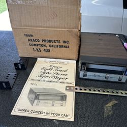 Kraco KS-400 Auto 8track Player NIB