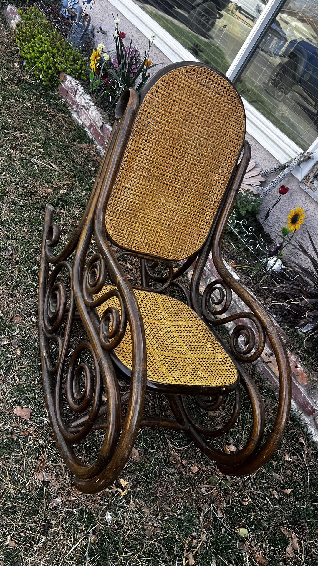 Vintage BoHo Brentwood Style Rocking Chair