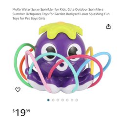 Brand new Water Spray Sprinkler for Kids, Cute Outdoor Sprinklers Summer Octopuses Toys for Garden Backyard Lawn Splashing Fun Toys for Pet Boys Girls