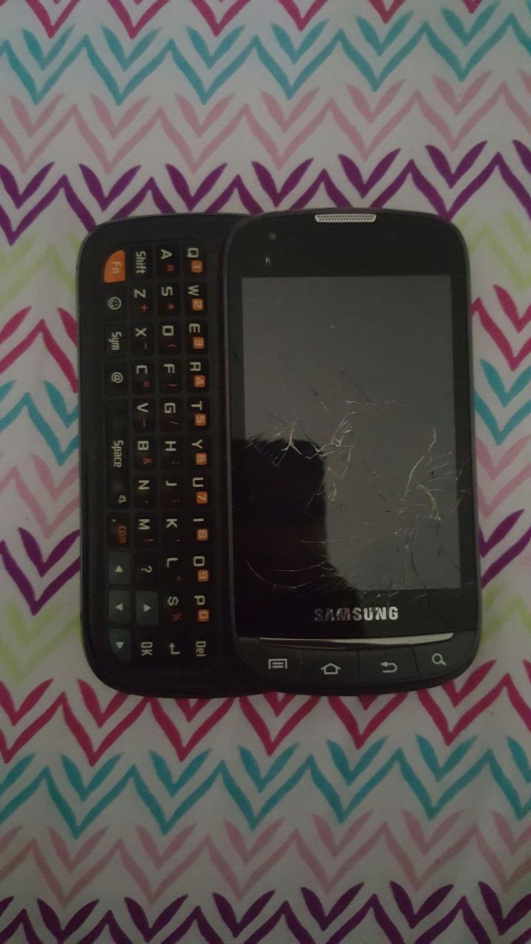 Samsung slider phone. Boost Mobile
