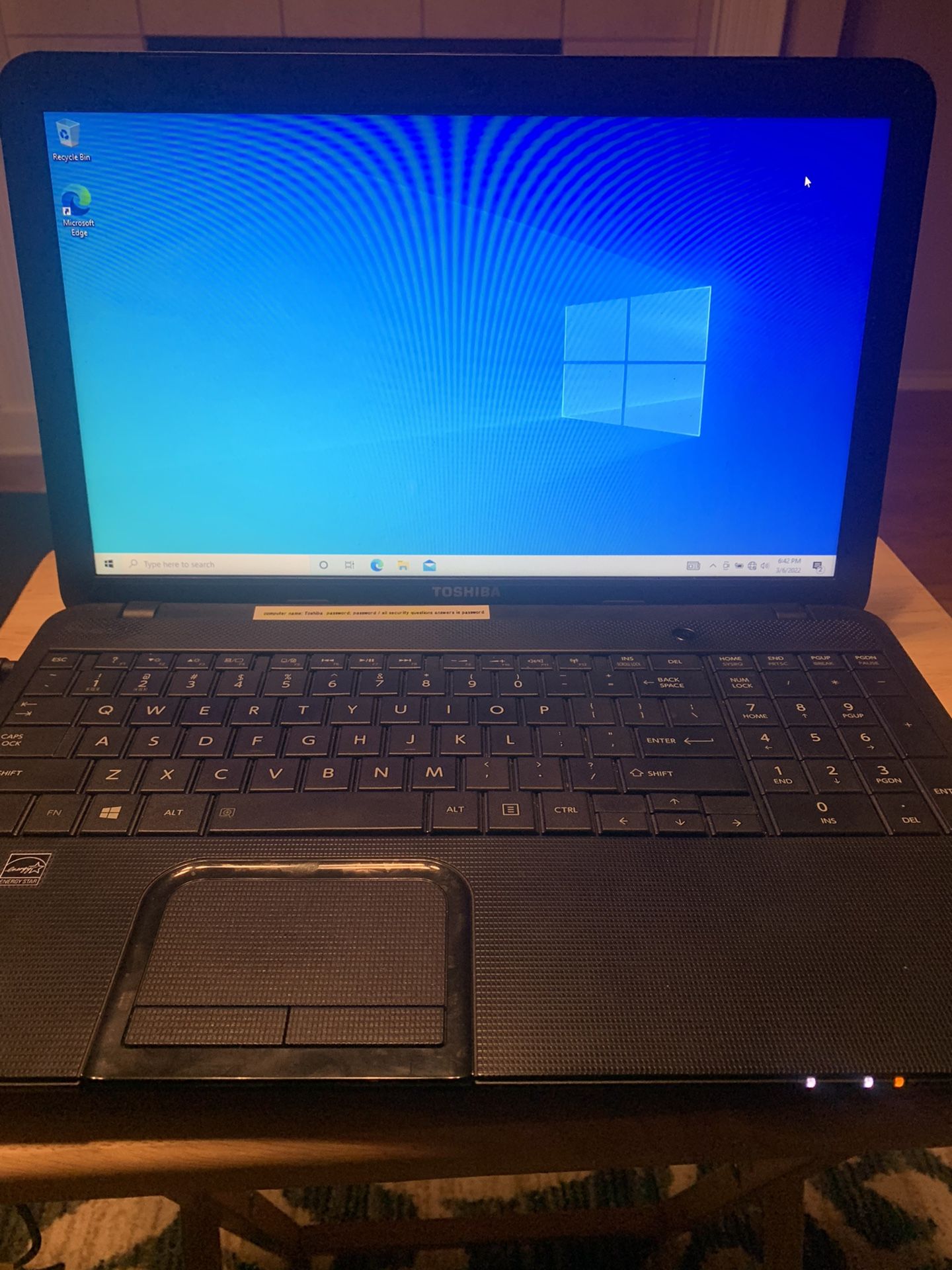 Toshiba Laptop