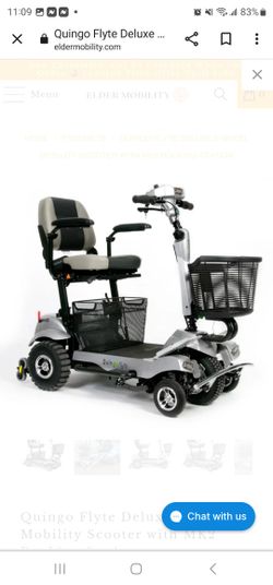 Quingo Flyte Deluxe 5 Wheel Mobility Scooter