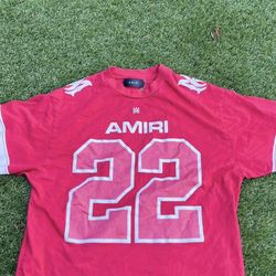Red And White Amiri Shirt