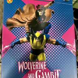 X-Men '97 Gambit and Wolverine 1:10 Deluxe Art Scale Limited Edition Statue