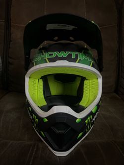 Troy Lee Bell MX-9 MIPS McGrath Showtime Black/Gren Monster Energy Medium Helmet