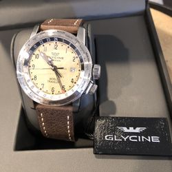 Glycine airman world traveler best sale