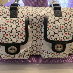 Disney Bag Brand New 13x9x5 Inches White And Black