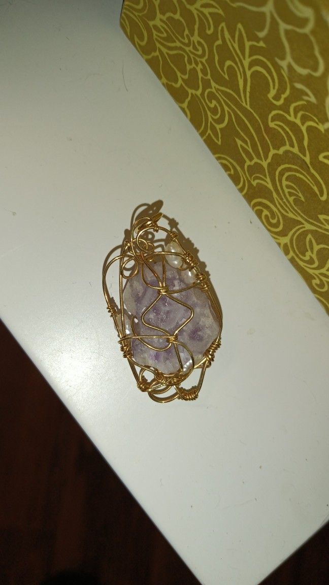 Amethyst Crystal Pendant