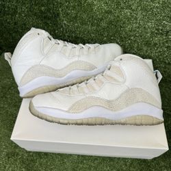 Nike Air Jordan 10 Retro OVO White Size 8.5 819955-100 OG Drake Nocta Steel NICE
