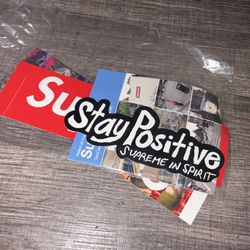 SUPREME FW20 (BOGO, Verify & Stay Positive) Sticker Pack - SEALED