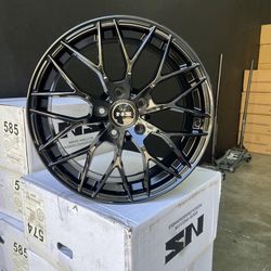New Wheels & Tires Package Deal, 17" NS1506 Gloss Black Wheels 215/55R17 Tires, WE FINANCE