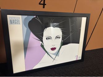 Vintage Patrick Nagel Framed Serigraph Print – Mirage Editions NC15