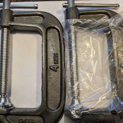 Four Piece C Clamp Set