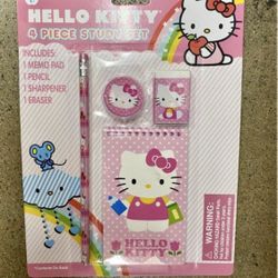 Hello Kitty 4 Piece Stationery Set