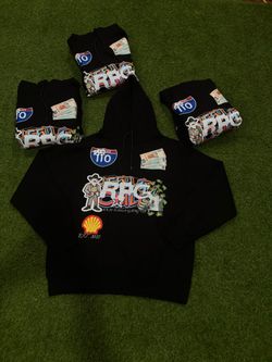 RPG Rich Paisa Gang Black Graphic Hoodie