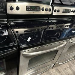 Ge profile stainless steel electric stove with warranty
