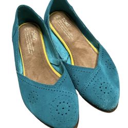 Toms Blue Ballet Flats (Size 6.5)