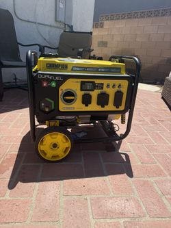 Champion Power Equipment 4750-Watt Dual Fuel Portable Generator with Electric Start, Wheel Kit