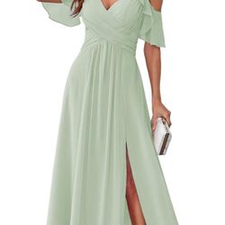 XXL Bridesmaids Dress, Sage Green