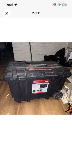 Stanley FatMax Black Plastic Rolling Tool Box w/ Wheels & Handle