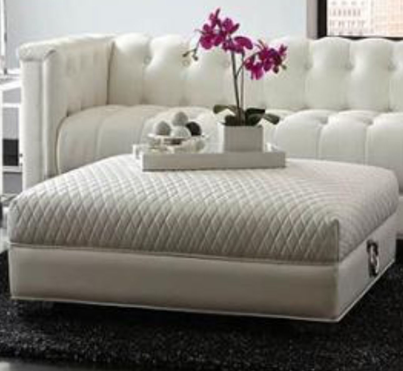 Coaster Furniture Chaviano - Silver Ottoman