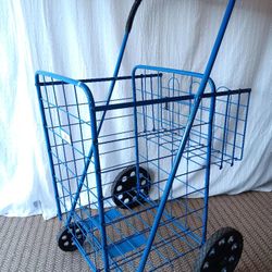 Blue Metal Cart For SALE 