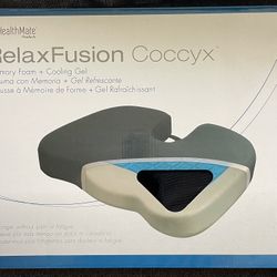 Brand New RelaxFusion Coccyx Memory Foam + Cooling Gel Seat Cushion