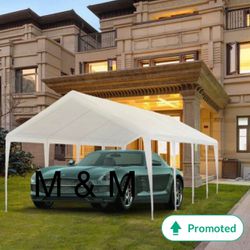 13x26ft Party Tent Heavy Duty Outdoor Gazebo White Party Wedding Tent Canopy Shelter Carport