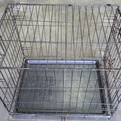 24-in Small Foldable One Door Dog Cage