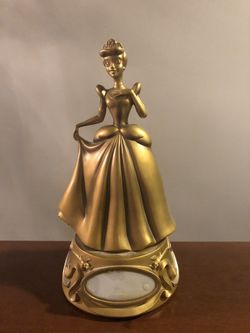 Gold Disney Cinderella figurine decor princess