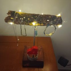 Light Up Jewelry Holder Hanger Handmade 