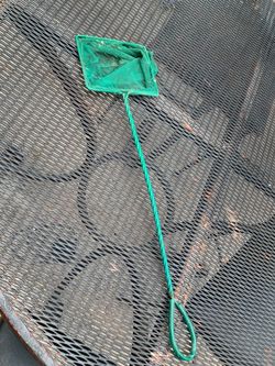 Green Aquarium Fish Net with Long Handle