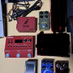 Guitar Pedal Effects And Pedal Board