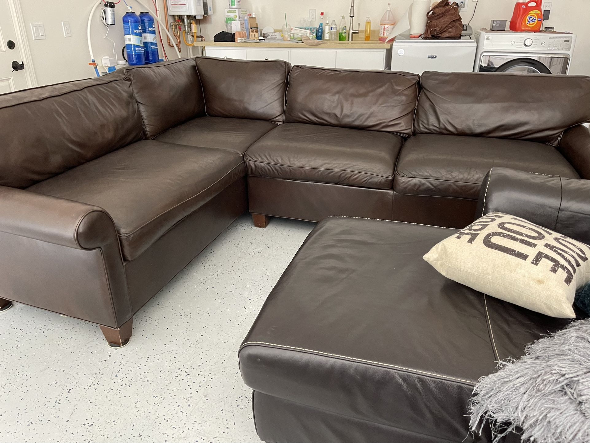 Leather Sectional Only $500