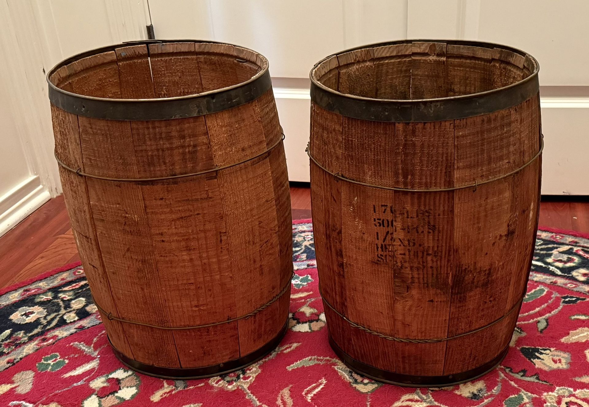 Vintage Nail Keg Barrels