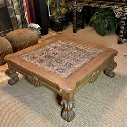 High-end Carved wood Table - 70% off!